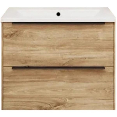 Тумба под раковину La Fenice Tesoro 80 FNC-01-TES-DKK-80-2 подвесная Дуб канзас коричневый