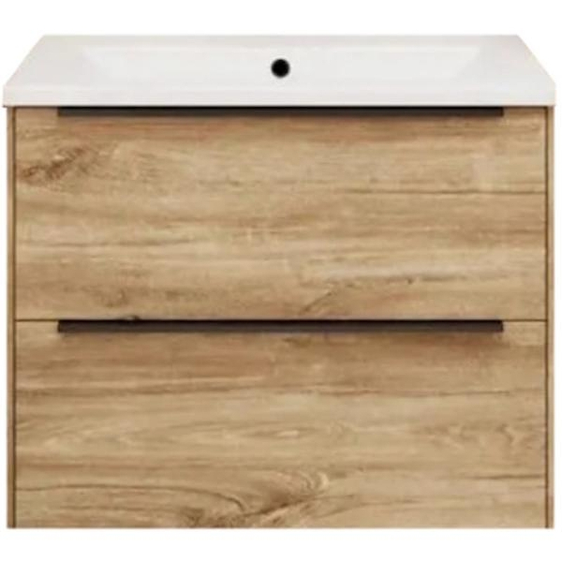 Тумба под раковину La Fenice Tesoro 80 FNC-01-TES-DKK-80-2 подвесная Дуб канзас коричневый, купить, цена, заказать, магазин, доставка, скидка, промокод, купить, цена, заказать, магазин, доставка, скидка, промокод