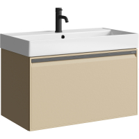 Тумба под раковину Aqwella Pure 80 PUR0108KS подвесная Капучино светлый, купить, цена, заказать, магазин, доставка, скидка, промокод, купить, цена, заказать, магазин, доставка, скидка, промокод
