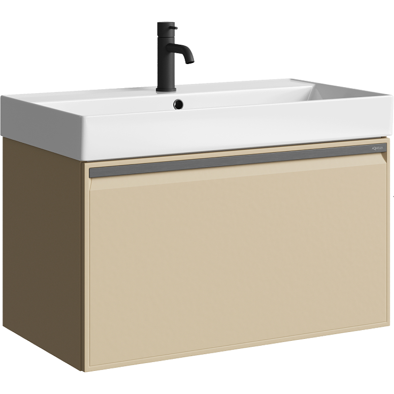Тумба под раковину Aqwella Pure 80 PUR0108KS подвесная Капучино светлый, купить, цена, заказать, магазин, доставка, скидка, промокод, купить, цена, заказать, магазин, доставка, скидка, промокод