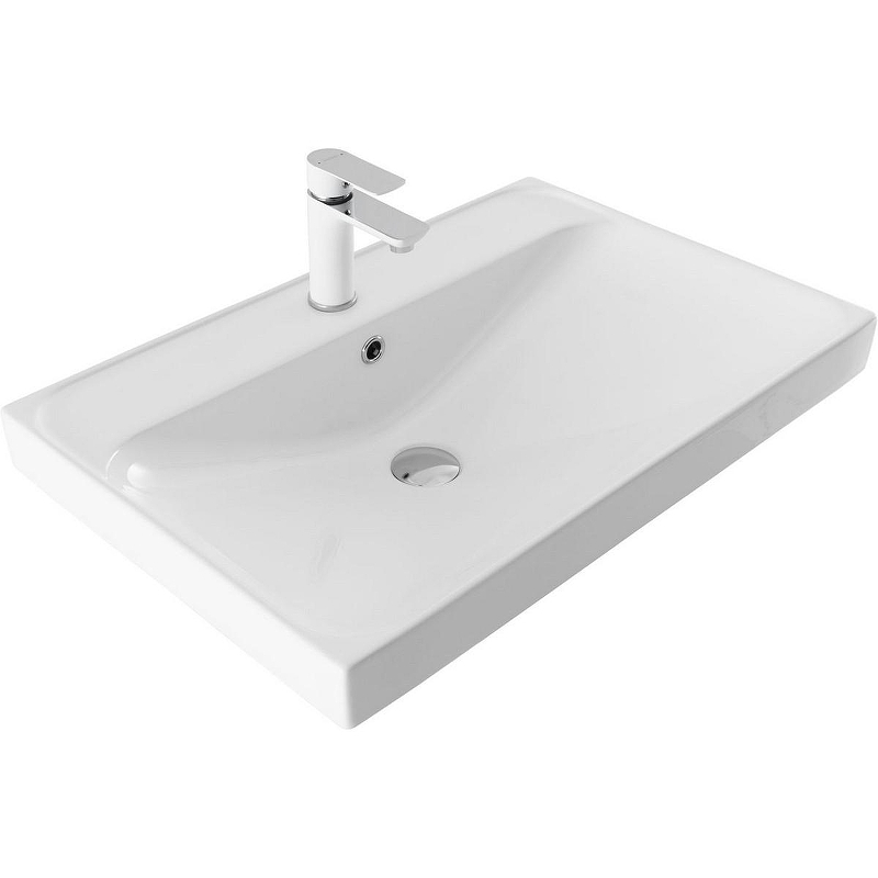 Тумба с раковиной Aquanet Бостон New 70 345369 подвесная Белый сатин, купить, цена, заказать, магазин, доставка, скидка, промокод, купить, цена, заказать, магазин, доставка, скидка, промокод