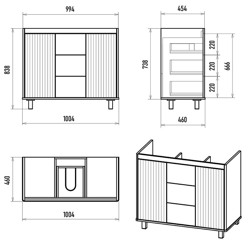 Тумба с раковиной Brevita Risacca Crema 100 УТ000025682 Серая матовая, купить, цена, заказать, магазин, доставка, скидка, промокод, купить, цена, заказать, магазин, доставка, скидка, промокод