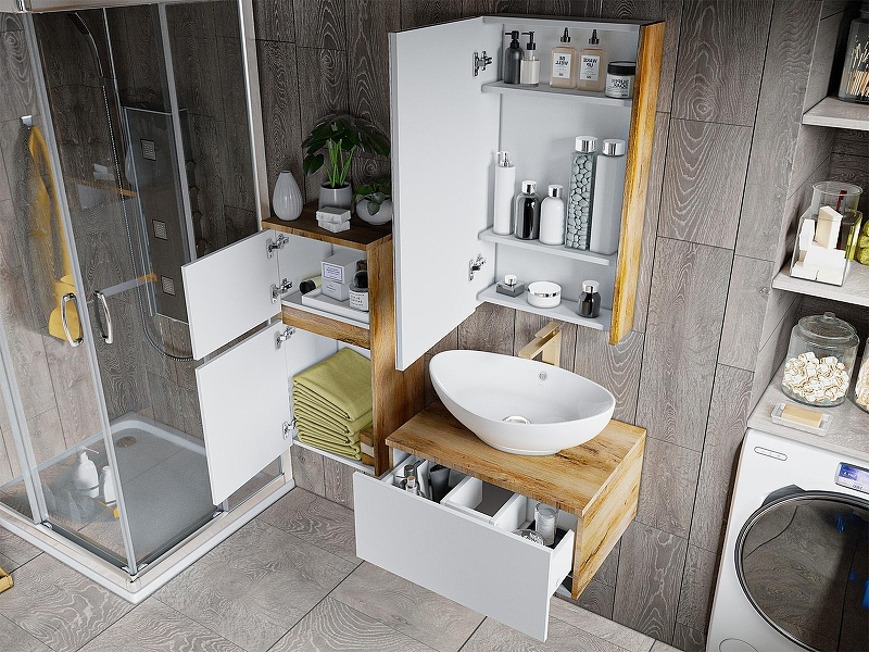 Зеркальный шкаф Misty Ива 45 L П-Ива04045-01Л Дуб Вотан, купить, цена, заказать, магазин, доставка, скидка, промокод, купить, цена, заказать, магазин, доставка, скидка, промокод