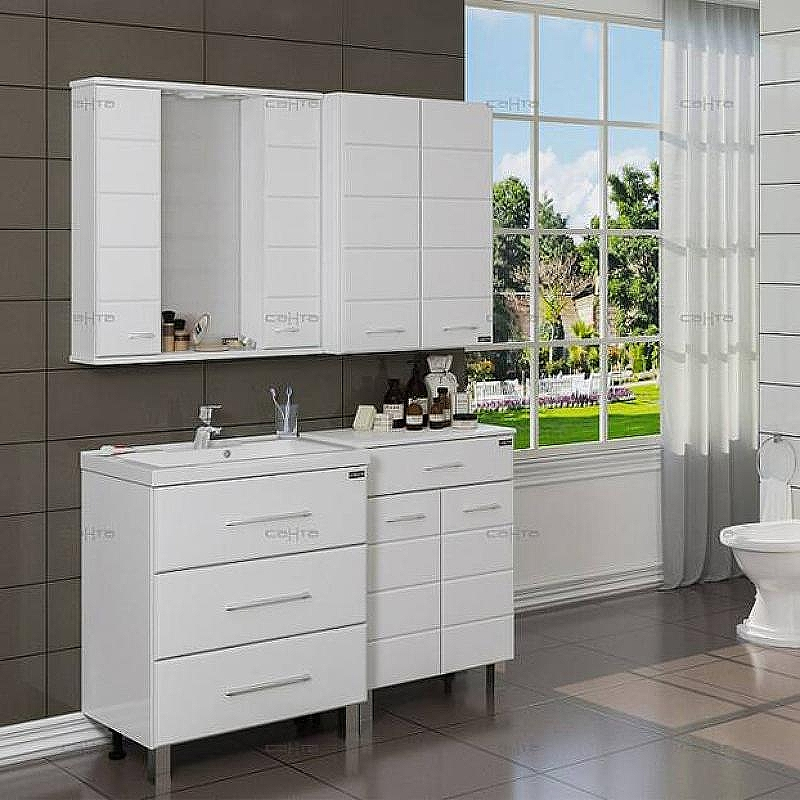 Тумба под раковину СанТа Омега 70 207039 Белая, купить, цена, заказать, магазин, доставка, скидка, промокод, купить, цена, заказать, магазин, доставка, скидка, промокод