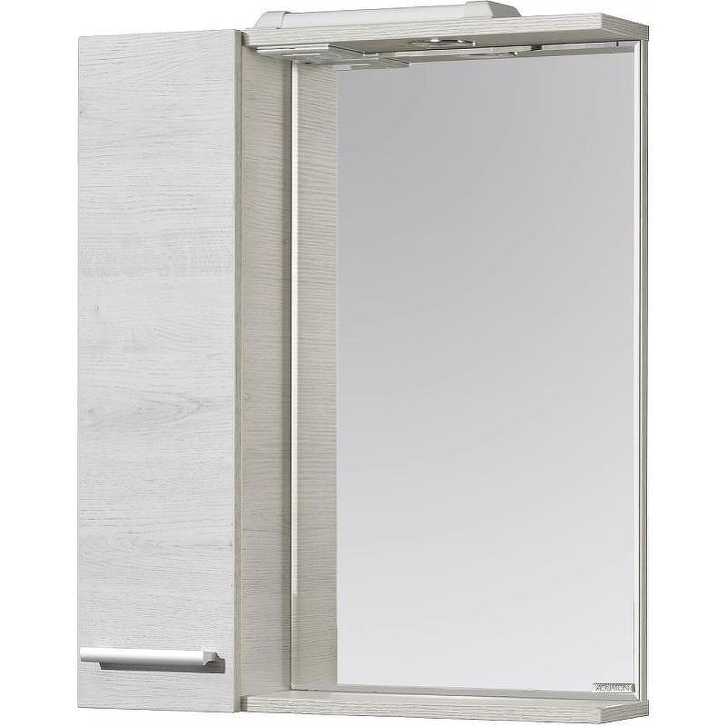 Зеркало со шкафом Aquaton Ронда 60 1A205102RSC2L с подсветкой Дуб сомерсет, купить, цена, заказать, магазин, доставка, скидка, промокод, купить, цена, заказать, магазин, доставка, скидка, промокод