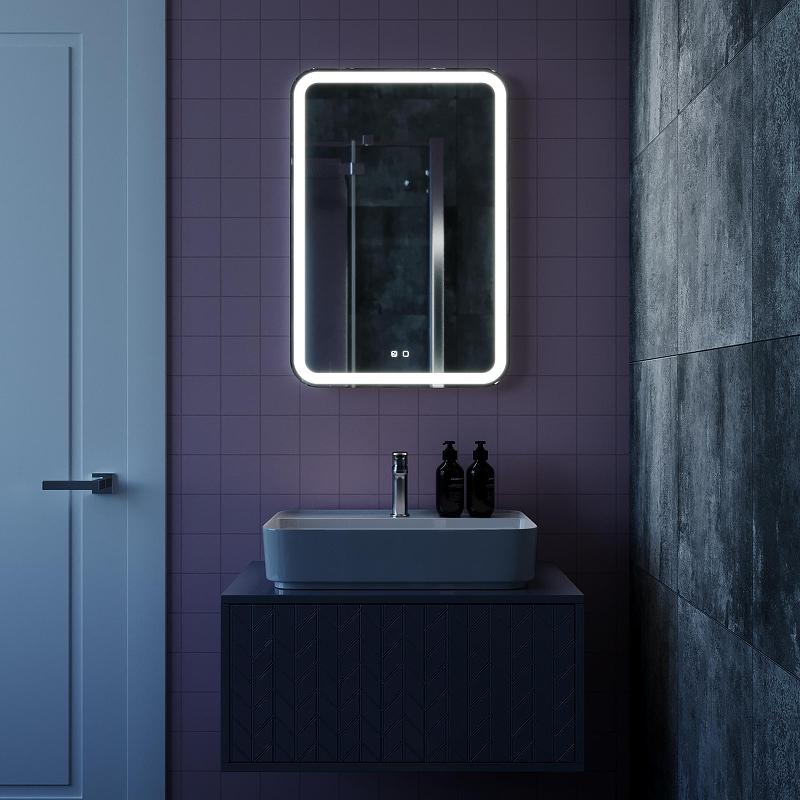 Зеркало Mixline Мальта-Voice 55 555676 с подсветкой с сенсорным выключателем, купить, цена, заказать, магазин, доставка, скидка, промокод, купить, цена, заказать, магазин, доставка, скидка, промокод