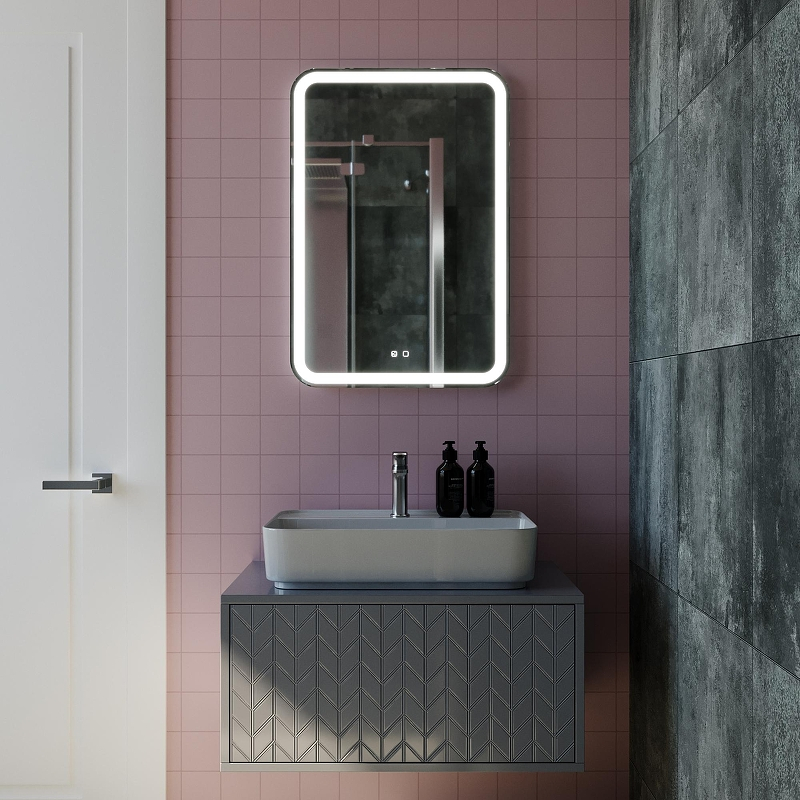 Зеркало Mixline Мальта-Voice 55 555676 с подсветкой с сенсорным выключателем, купить, цена, заказать, магазин, доставка, скидка, промокод, купить, цена, заказать, магазин, доставка, скидка, промокод