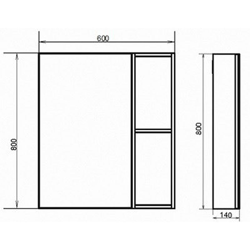 Зеркальный шкаф Comforty Осло 60 00-00006490 Бетон светлый, купить, цена, заказать, магазин, доставка, скидка, промокод, купить, цена, заказать, магазин, доставка, скидка, промокод
