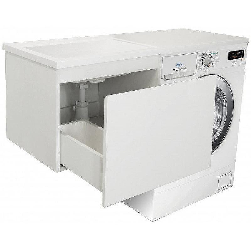 Тумба с раковиной Эстет Dallas Luxe 110 L ФР-00002025 подвесная Белая, купить, цена, заказать, магазин, доставка, скидка, промокод, купить, цена, заказать, магазин, доставка, скидка, промокод