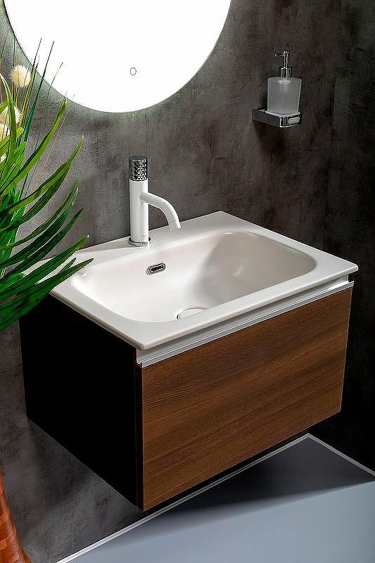Тумба под раковину Boheme Armadi Art Vallessi 60 837-060-D подвесная Dark Oak, купить, цена, заказать, магазин, доставка, скидка, промокод, купить, цена, заказать, магазин, доставка, скидка, промокод