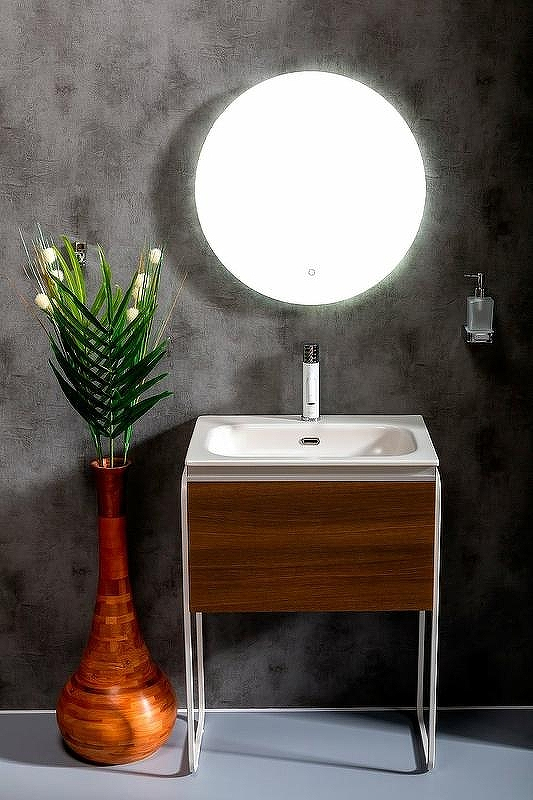 Тумба под раковину Boheme Armadi Art Vallessi 60 837-060-D подвесная Dark Oak, купить, цена, заказать, магазин, доставка, скидка, промокод, купить, цена, заказать, магазин, доставка, скидка, промокод