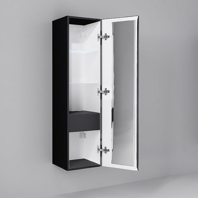 Шкаф пенал Jorno Strong 33 Str.04.130/P/A подвесной Антрацит, купить, цена, заказать, магазин, доставка, скидка, промокод, купить, цена, заказать, магазин, доставка, скидка, промокод