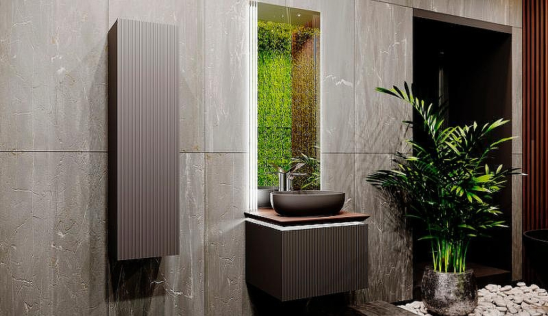 Шкаф пенал Jorno Strong 33 Str.04.130/P/A подвесной Антрацит, купить, цена, заказать, магазин, доставка, скидка, промокод, купить, цена, заказать, магазин, доставка, скидка, промокод