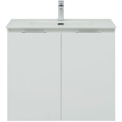 Тумба под раковину Aquanet Алвита New 80 277526 подвесная Белая матовая