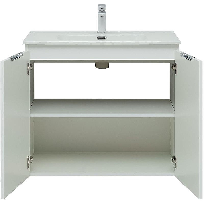 Тумба под раковину Aquanet Алвита New 80 277526 подвесная Белая матовая, купить, цена, заказать, магазин, доставка, скидка, промокод, купить, цена, заказать, магазин, доставка, скидка, промокод