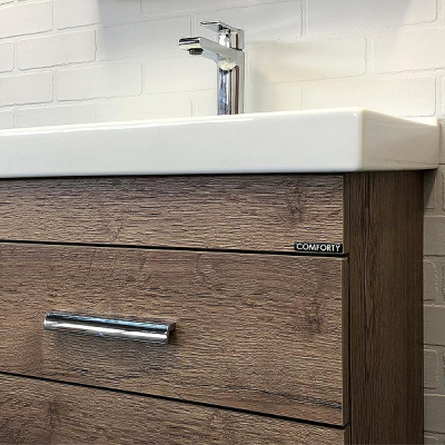 Тумба с раковиной Comforty Никосия 60Н 00-00008852 Дуб темный