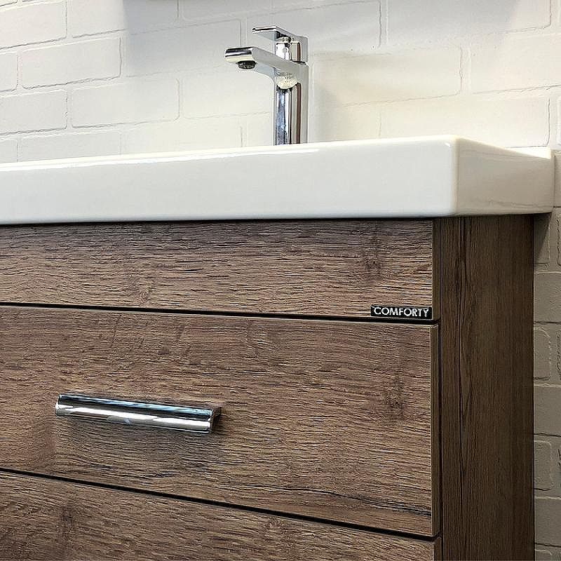 Тумба с раковиной Comforty Никосия 60Н 00-00008852 Дуб темный, купить, цена, заказать, магазин, доставка, скидка, промокод, купить, цена, заказать, магазин, доставка, скидка, промокод