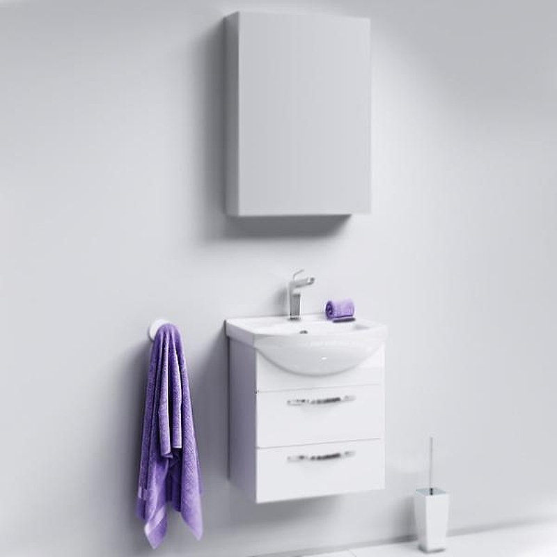 Тумба под раковину Aqwella Аллегро 50 Agr.01.05/2 подвесная Белая, купить, цена, заказать, магазин, доставка, скидка, промокод, купить, цена, заказать, магазин, доставка, скидка, промокод