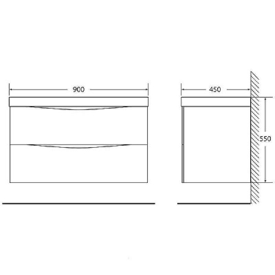 Π’ΡΠΌΠ±Π° ΠΏΠΎΠ΄ ΡΠ°ΠΊΠΎΠ²ΠΈΠ½Ρ BelBagno Marino 90 MARINO-900-2C-SO-BO-P ΠΏΠΎΠ΄Π²Π΅ΡΠ½Π°Ρ Bianco Opaco