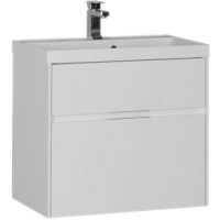 Тумба под раковину Aquanet Латина 70 180032 подвесная 2 ящика Белая, купить, цена, заказать, магазин, доставка, скидка, промокод, купить, цена, заказать, магазин, доставка, скидка, промокод