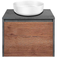 Тумба под раковину Vincea Mesa 60 VMC-2MS600TB подвесная T.Oak  Beton, купить, цена, заказать, магазин, доставка, скидка, промокод, купить, цена, заказать, магазин, доставка, скидка, промокод