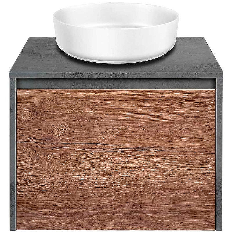 Тумба под раковину Vincea Mesa 60 VMC-2MS600TB подвесная T.Oak  Beton, купить, цена, заказать, магазин, доставка, скидка, промокод, купить, цена, заказать, магазин, доставка, скидка, промокод