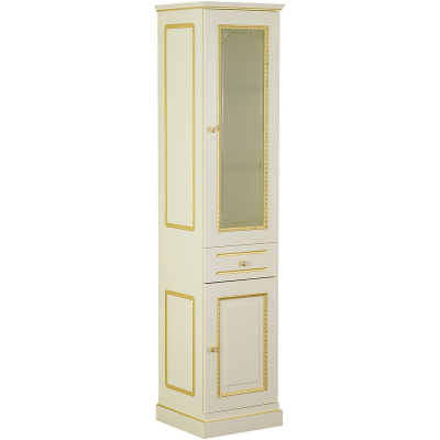 Шкаф пенал Migliore Ravenna 44 R 27068 Слоновая кость Золото