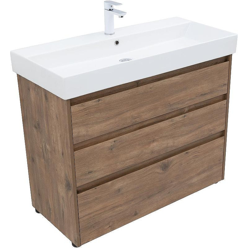 Тумба под раковину Aquanet Nova Lite 100 302480 Дуб рустикальный, купить, цена, заказать, магазин, доставка, скидка, промокод, купить, цена, заказать, магазин, доставка, скидка, промокод