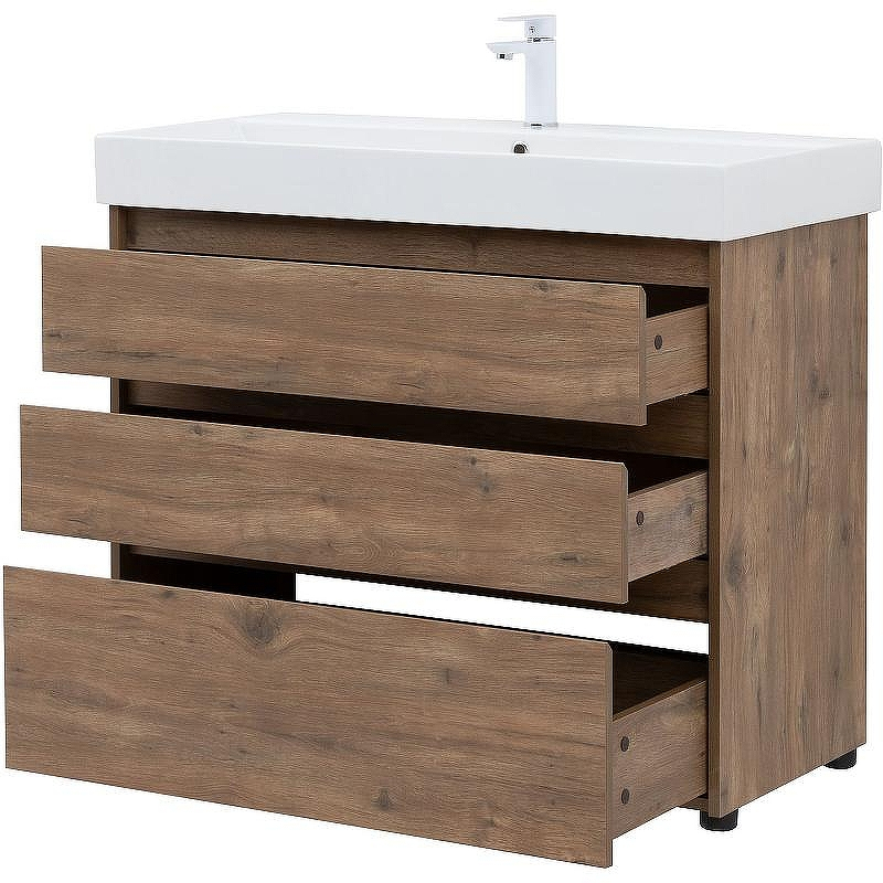 Тумба под раковину Aquanet Nova Lite 100 302480 Дуб рустикальный, купить, цена, заказать, магазин, доставка, скидка, промокод, купить, цена, заказать, магазин, доставка, скидка, промокод