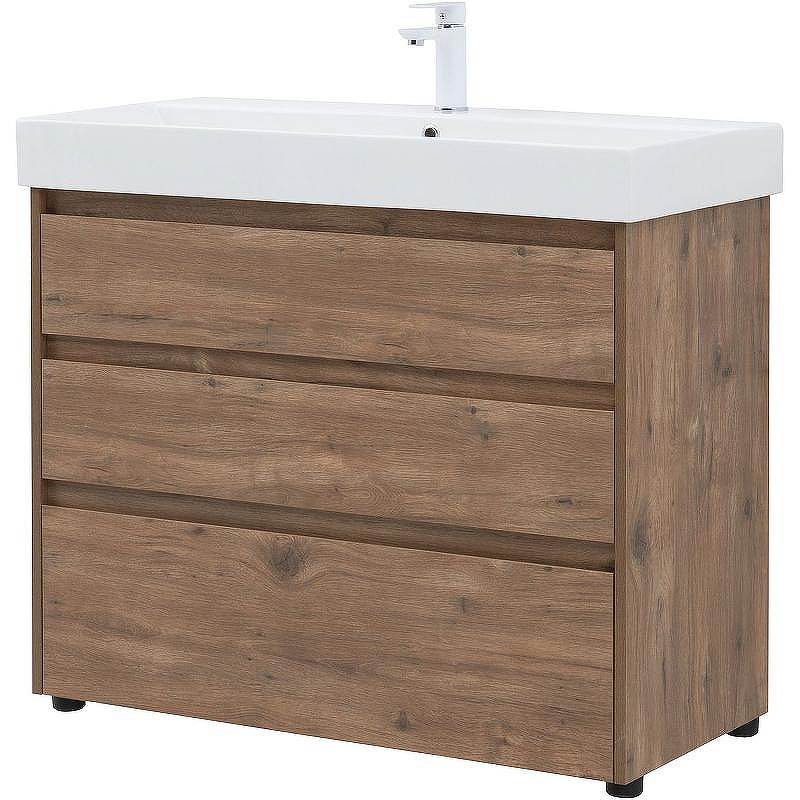 Тумба под раковину Aquanet Nova Lite 100 302480 Дуб рустикальный, купить, цена, заказать, магазин, доставка, скидка, промокод, купить, цена, заказать, магазин, доставка, скидка, промокод