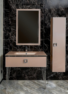 Тумба под раковину Boheme Armadi Art Lucido 100 770-100-Rose подвесная Пыльная роза