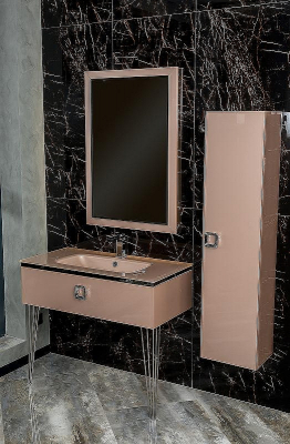 Тумба под раковину Boheme Armadi Art Lucido 100 770-100-Rose подвесная Пыльная роза