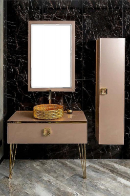 Тумба под раковину Boheme Armadi Art Lucido 100 770-100-Rose подвесная Пыльная роза