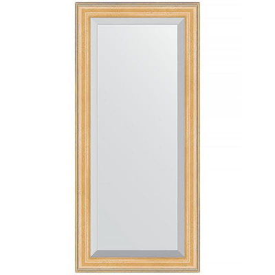 Зеркало Evoform Exclusive 111х51 BY 1143 с фацетом в багетной раме - Сосна 62