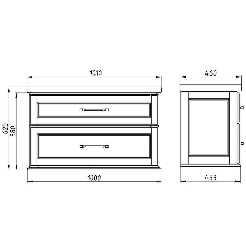 Тумба под раковину ASB-Woodline Венеция 100 11956 подвесная Белая с патиной Серебро, купить, цена, заказать, магазин, доставка, скидка, промокод, купить, цена, заказать, магазин, доставка, скидка, промокод