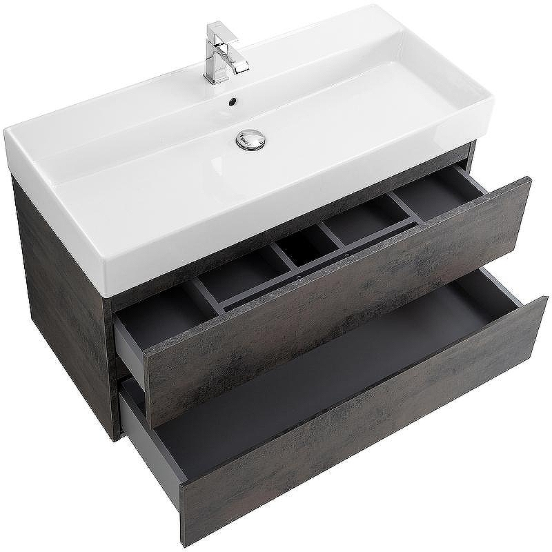 Тумба под раковину Cezares Molveno 46 100 MOLVENO 46-100-2C-SO-OSS подвесная Ossido, купить, цена, заказать, магазин, доставка, скидка, промокод, купить, цена, заказать, магазин, доставка, скидка, промокод