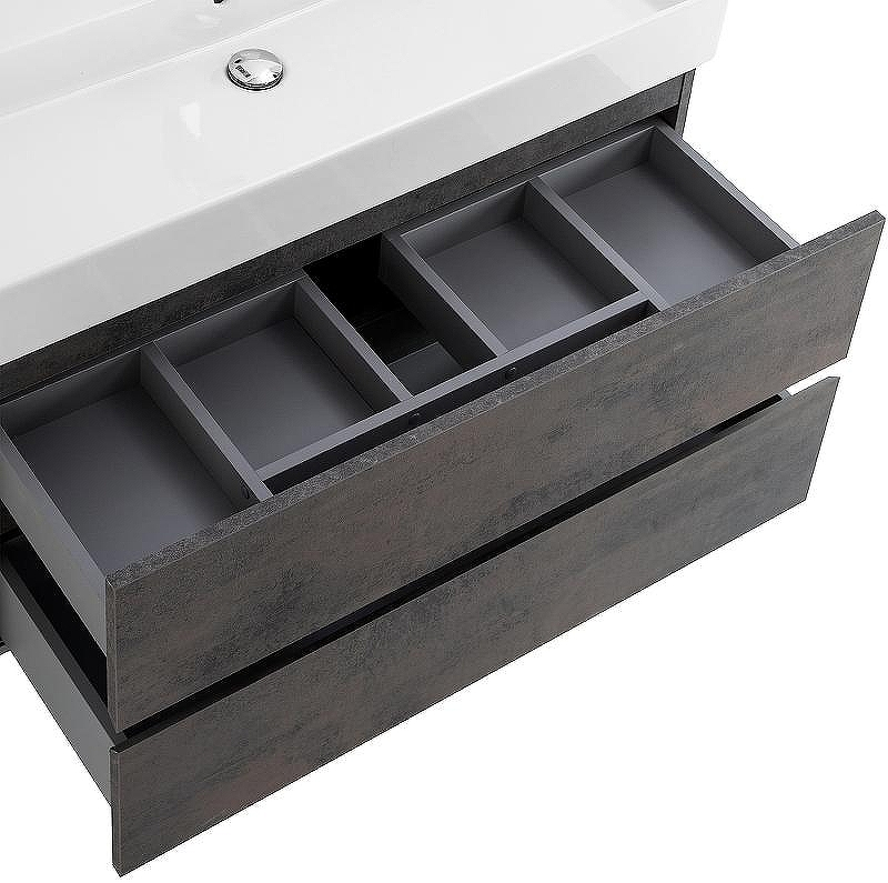 Тумба под раковину Cezares Molveno 46 100 MOLVENO 46-100-2C-SO-OSS подвесная Ossido, купить, цена, заказать, магазин, доставка, скидка, промокод, купить, цена, заказать, магазин, доставка, скидка, промокод