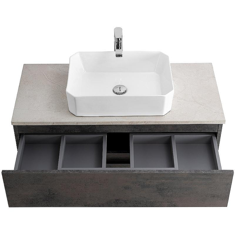 Тумба под раковину Cezares Molveno 46 100 MOLVENO 46-100-2C-SO-OSS подвесная Ossido, купить, цена, заказать, магазин, доставка, скидка, промокод, купить, цена, заказать, магазин, доставка, скидка, промокод