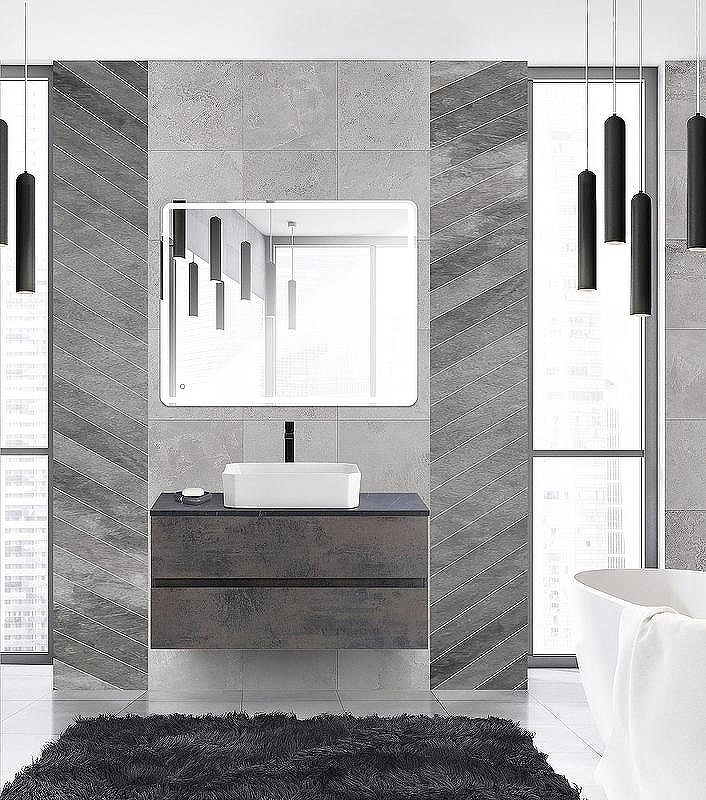 Тумба под раковину Cezares Molveno 46 100 MOLVENO 46-100-2C-SO-OSS подвесная Ossido, купить, цена, заказать, магазин, доставка, скидка, промокод, купить, цена, заказать, магазин, доставка, скидка, промокод