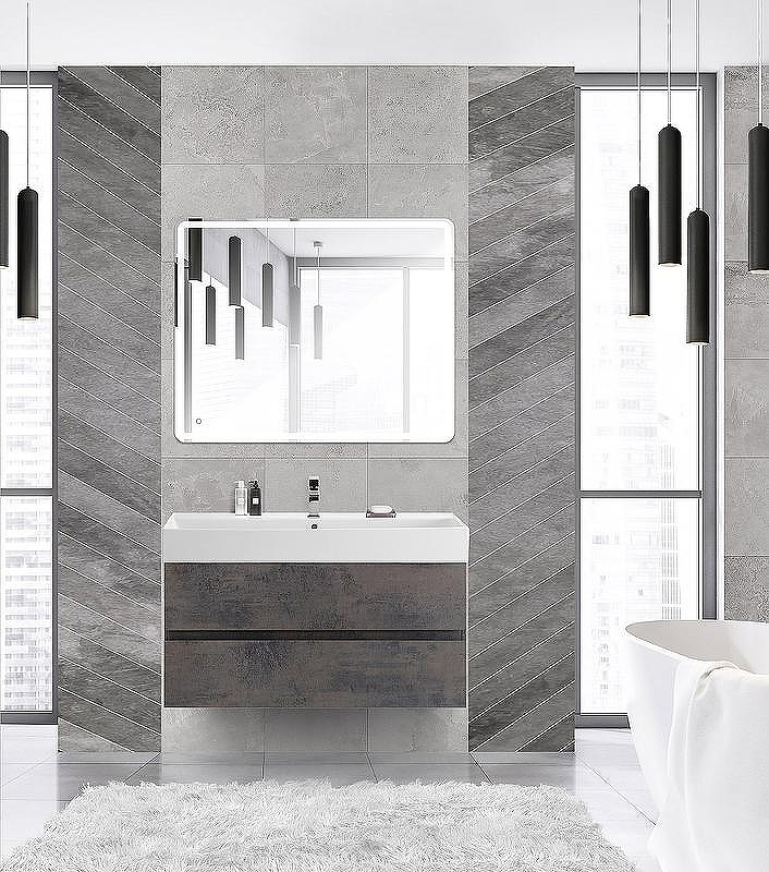 Тумба под раковину Cezares Molveno 46 100 MOLVENO 46-100-2C-SO-OSS подвесная Ossido, купить, цена, заказать, магазин, доставка, скидка, промокод, купить, цена, заказать, магазин, доставка, скидка, промокод