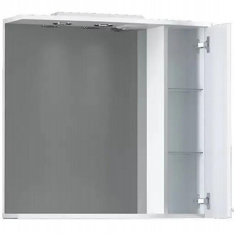 Зеркало со шкафом Dorff Comfort 75 R M97MPR0751WG с подсветкой Белое, купить, цена, заказать, магазин, доставка, скидка, промокод, купить, цена, заказать, магазин, доставка, скидка, промокод