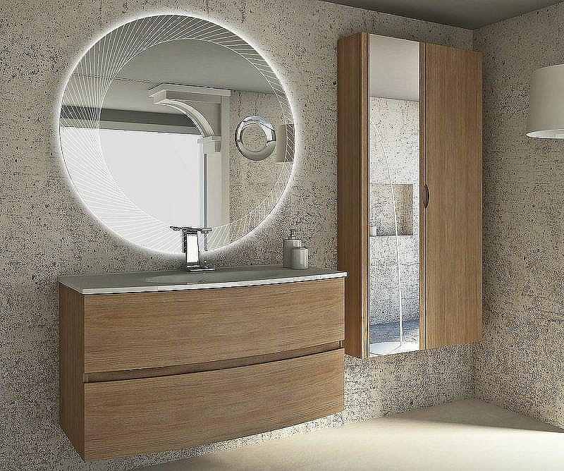 Тумба под раковину Cezares Dalila 100 54711 подвесная Rovere tabacco, купить, цена, заказать, магазин, доставка, скидка, промокод, купить, цена, заказать, магазин, доставка, скидка, промокод