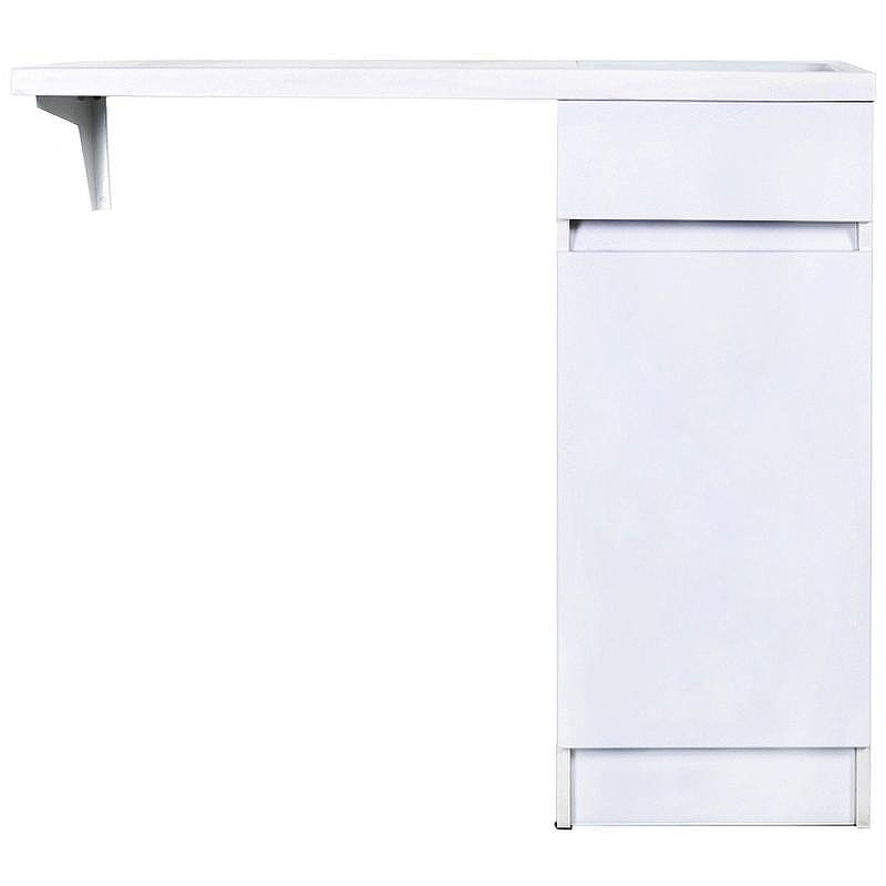 Тумба с раковиной Orange Sistema 100 R STK-40TUW+RAR с бельевой корзиной Белая, купить, цена, заказать, магазин, доставка, скидка, промокод, купить, цена, заказать, магазин, доставка, скидка, промокод