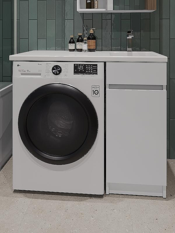 Тумба с раковиной Orange Sistema 100 R STK-40TUW+RAR с бельевой корзиной Белая, купить, цена, заказать, магазин, доставка, скидка, промокод, купить, цена, заказать, магазин, доставка, скидка, промокод