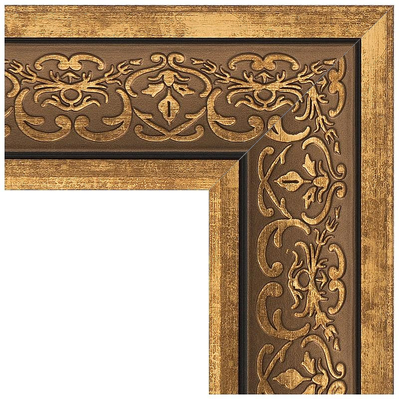 Зеркало Evoform Exclusive 89х59 BY 3422 с фацетом в багетной раме - Вензель бронзовый 101, купить, цена, заказать, магазин, доставка, скидка, промокод, купить, цена, заказать, магазин, доставка, скидка, промокод