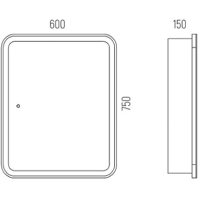 Зеркальный шкаф Corozo Алабама 60/С SD-00001388 с подсветкой Белый