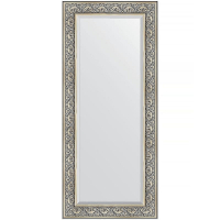 Зеркало Evoform Exclusive 160х70 BY 3580 с фацетом в багетной раме - Барокко серебро 106, купить, цена, заказать, магазин, доставка, скидка, промокод, купить, цена, заказать, магазин, доставка, скидка, промокод