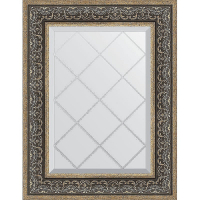 Зеркало Evoform Exclusive-G 76х59 BY 4035 с гравировкой в багетной раме - Вензель серебряный 101, купить, цена, заказать, магазин, доставка, скидка, промокод, купить, цена, заказать, магазин, доставка, скидка, промокод