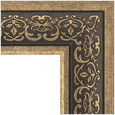 Зеркало Evoform Exclusive-G 76х59 BY 4035 с гравировкой в багетной раме - Вензель серебряный 101