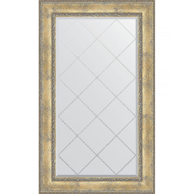 Зеркало Evoform Exclusive-G 137х82 BY 4256 с гравировкой в багетной раме - Состаренное серебро с орнаментом 120, купить, цена, заказать, магазин, доставка, скидка, промокод, купить, цена, заказать, магазин, доставка, скидка, промокод